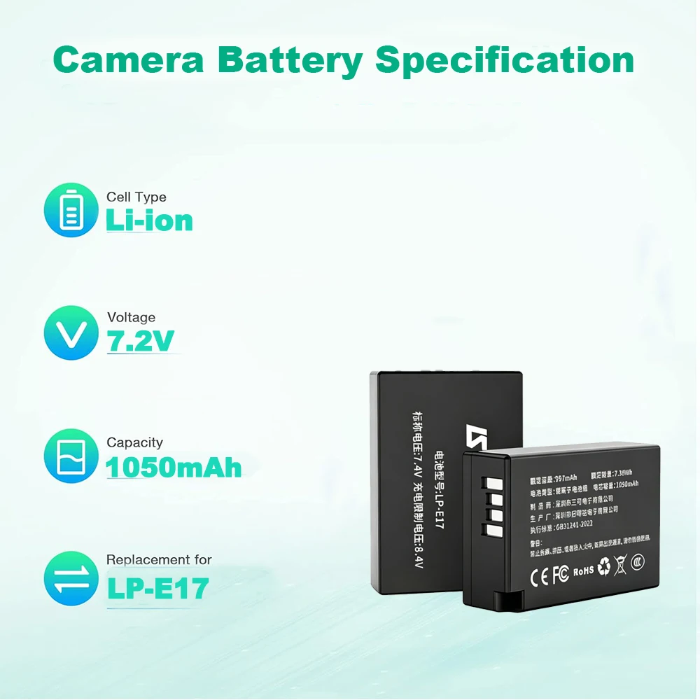 Batterie LP-E17 pour appareils - Canon Camera Eos R8 avis et prix